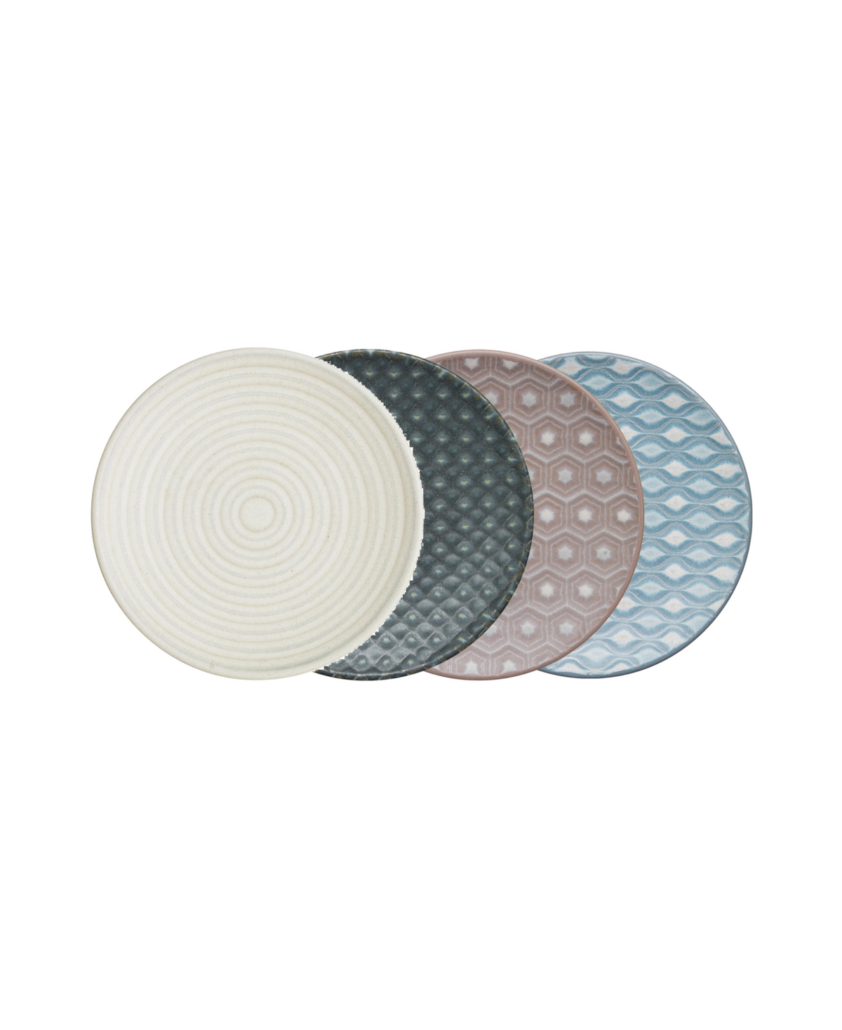 Impression Assorted Accent Plates, Set of 4 - Multi