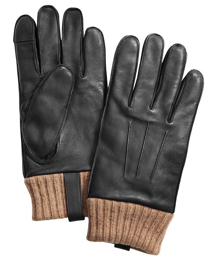 Macys mens 2024 leather gloves