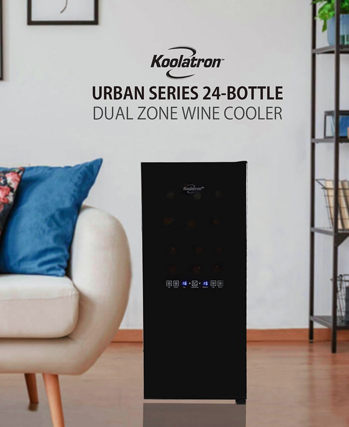 Koolatron Urban Series 24 Bottle Dual Zone Wine Cooler, 2.4' Cubic Macy's