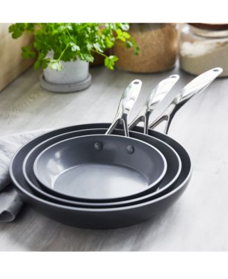 Valencia Pro Healthy Ceramic Nonstick 8", 9.5" & 11" Frypan Set