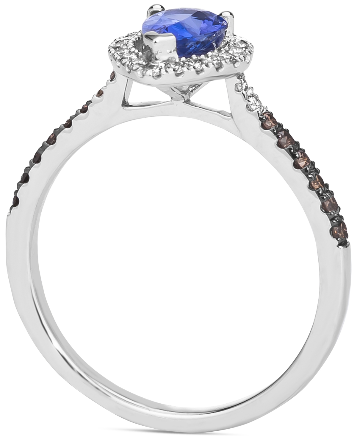 Le Vian Blueberry Tanzanite (1/2 ct. t.w.) & Diamond (1/3 ct. t.w.) Ring in 14k White Gold