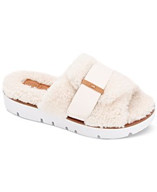 by Kenneth Cole Women's Lavern Strapped Cozy Slides