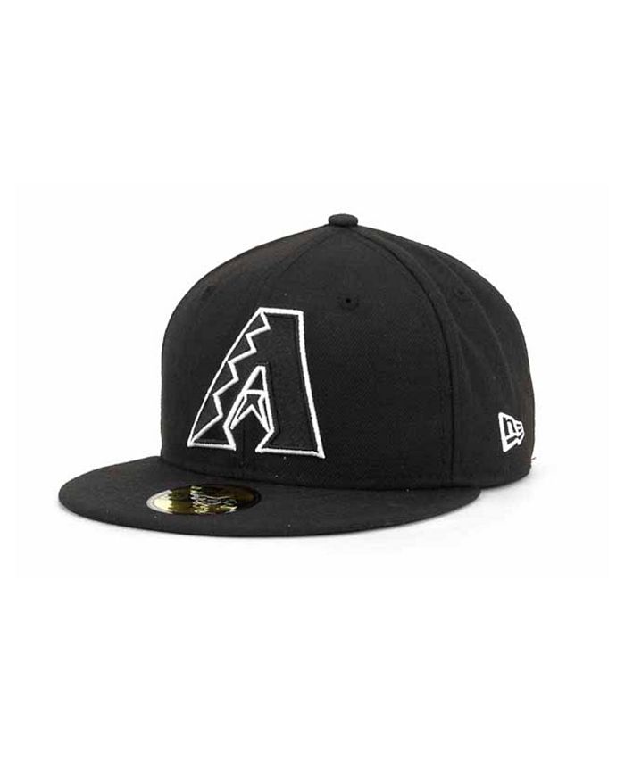 New Era Arizona Diamondbacks MLB Black and White Fashion 59FIFTY Cap ...