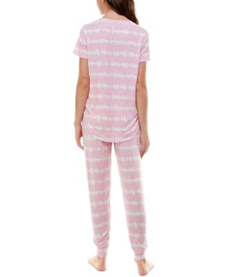 V-Neck T-Shirt & Jogger Pants Pajama Set