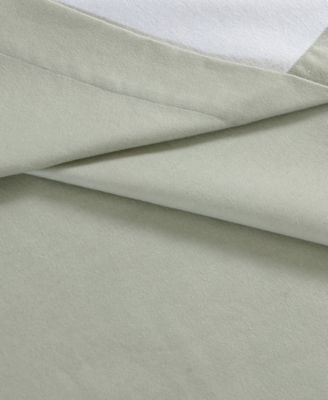 Solid 100% Cotton Brushed Flannel 4-Pc. Sheet Set, Queen