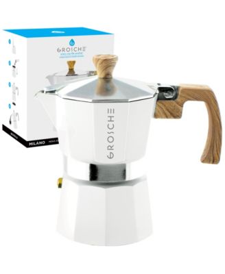 Milano Stovetop Espresso Maker Moka Pot 3 Espresso Cup Size 5 oz