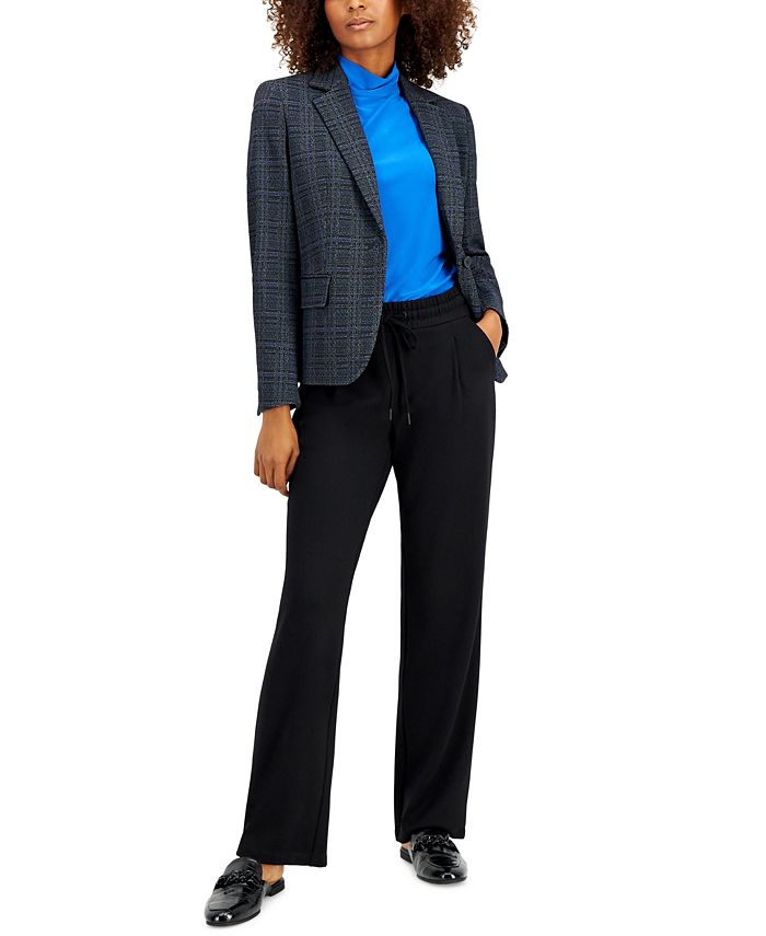 Anne Klein Plaid Blazer Macy's