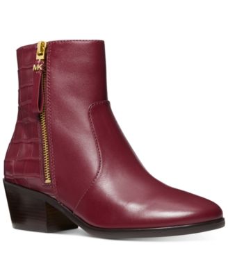 michael kors red boots macys