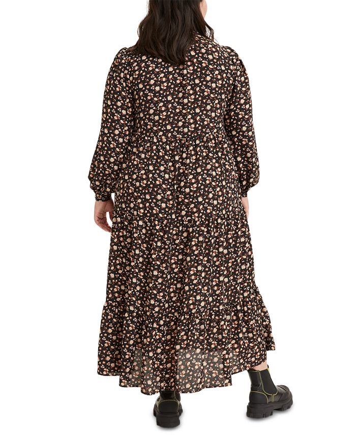 Levi's Trendy Plus Size Marisole Floral-Print Maxi Dress - Macy's