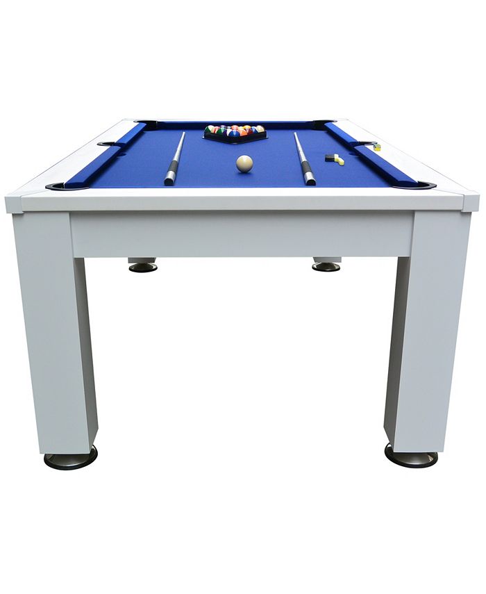 HB Home Esterno Outdoor 4 Pc. Pool Table Set (Table, Dining/Ping Pong