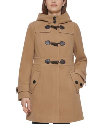 tommy hilfiger hooded toggle walker coat