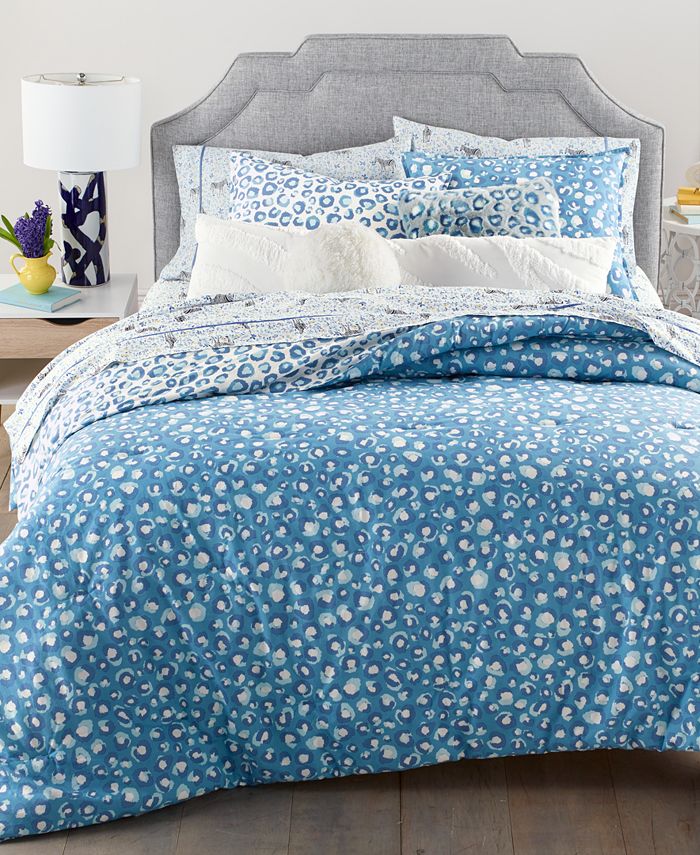 Whim by Martha Stewart Cheetah Print Reversible 3Pc. King Comforter