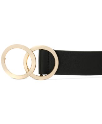 designer belt with two circles