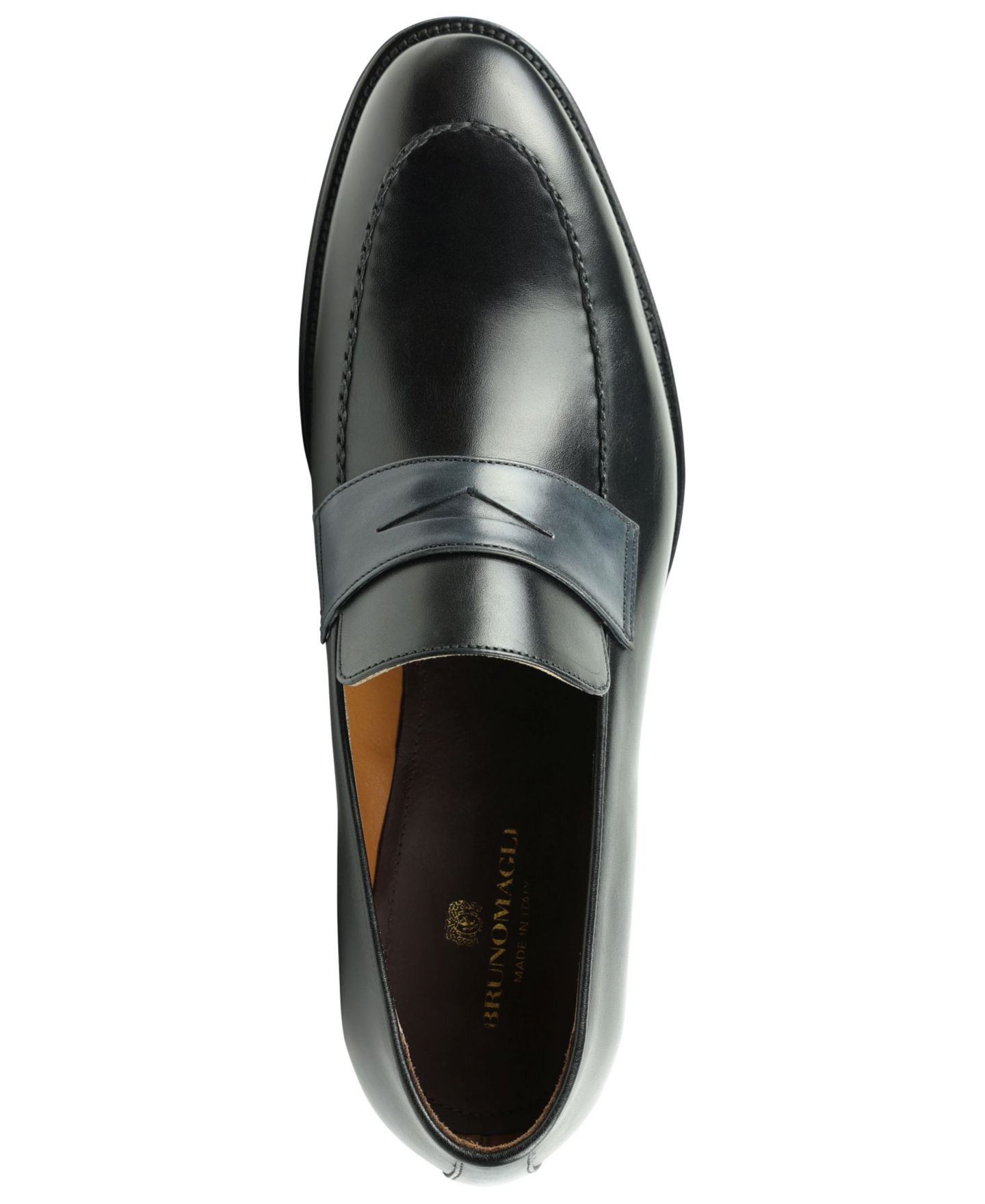 Мужские туфли Bruno Magli Arezzo Slip On, цвет: Чёрный / Коричневый — фото 4
