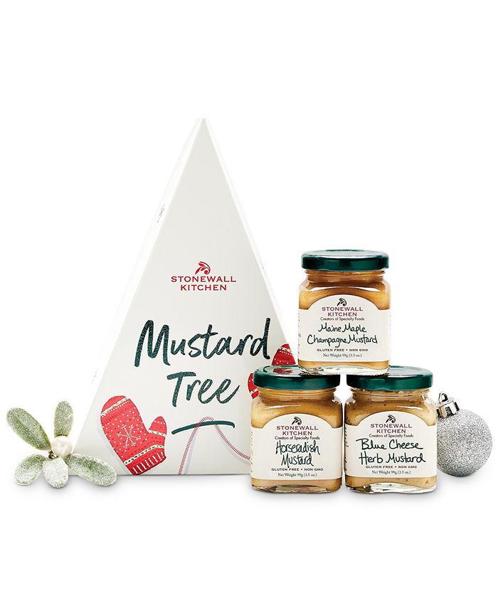 Stonewall Kitchen Holiday Mustard Tree 3Pc. Gift Set Macy's