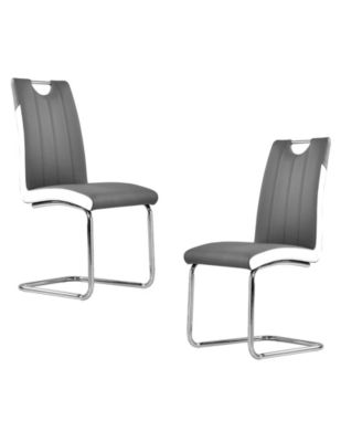 Bono Upholstered Modern Side Chairs, Set of 2