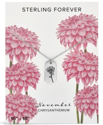 Women's Birth Flower Necklace