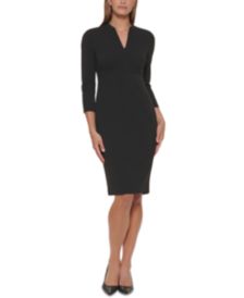 Petite 3/4-Sleeve Sheath Dress