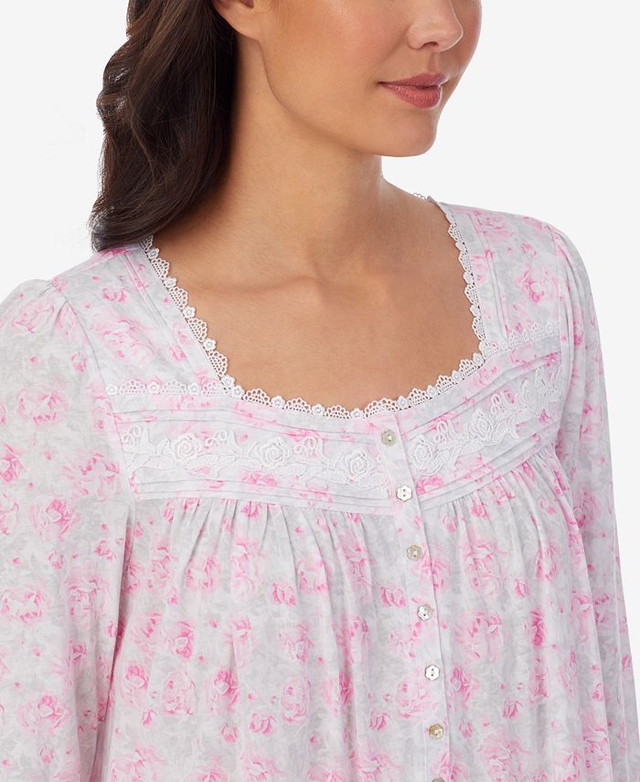 Eileen West FloralPrint Long Sleeve Ballet Nightgown Macy's