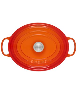 Signature Enameled Cast Iron 8-Qt, Oval Dutch Oven