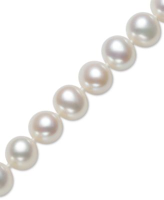 Cultured Freshwater Pearl Bracelet (7-1/2mm) in 14k Gold