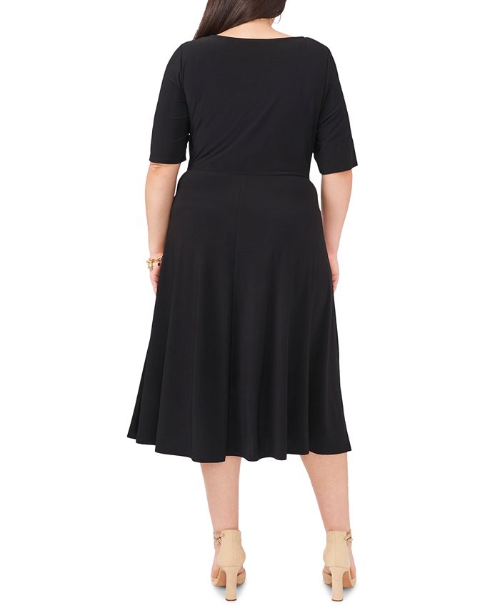 MSK Plus Size Midi Dress & Reviews - Dresses - Plus Sizes - Macy's