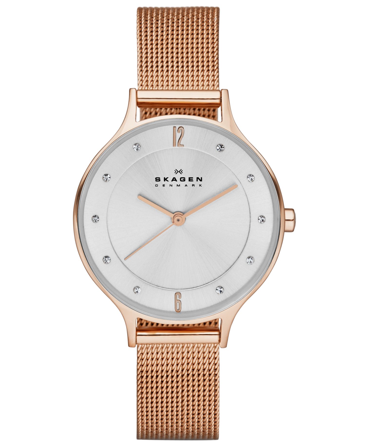 Women's Anita Rose Gold-Tone Stainless Steel Mesh Bracelet Watch 30mm SKW2151
