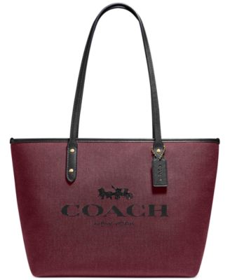 coach structured pouch