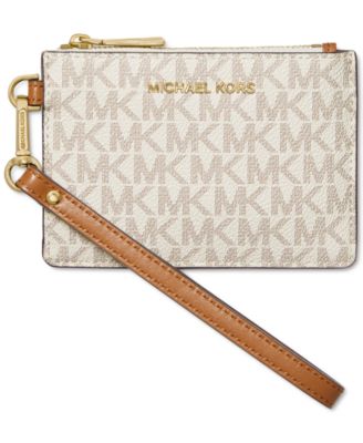 Michael Kors Womens Brown/Airplanes Jet Set Coin Purse