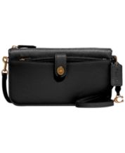 COACH Bandit Small Leather Snap Closure Card Case - Macy's