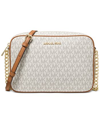 Michael kors signature jet set item large east west on sale crossbody
