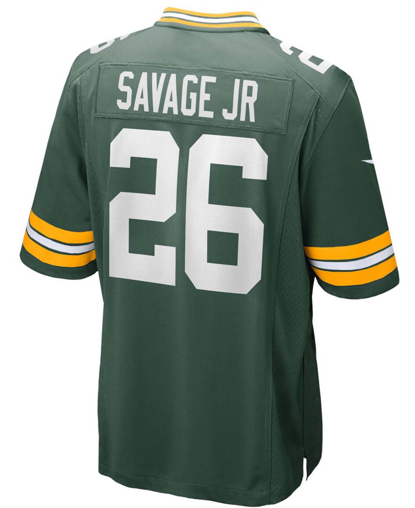 Мужской топ Nike Darnell Savage Jr. Green Green Bay Packers Game Team Jersey — фото 2
