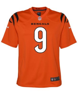 Big Boys and Girls Joe Burrow Cincinnati Bengals Game Jersey