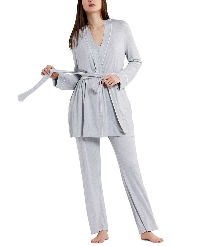 Maternity Nursing Pajama Set - Pants, Rope, Adjustable Tank