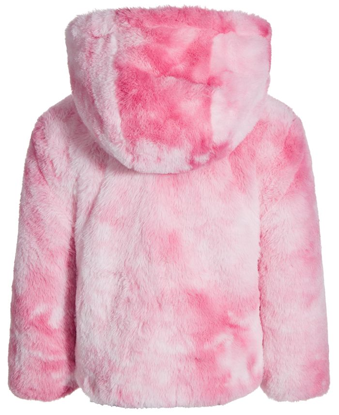 S Rothschild & CO Baby Girls TieDye FauxFur Hooded Coat Macy's