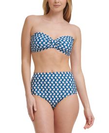 Scalloped Bikini Top & High-Waist Bottoms