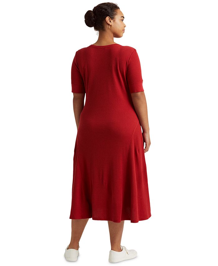Lauren Ralph Lauren PlusSize Cotton Henley Dress Macy's