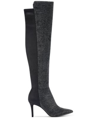 jessica simpson black over the knee boots