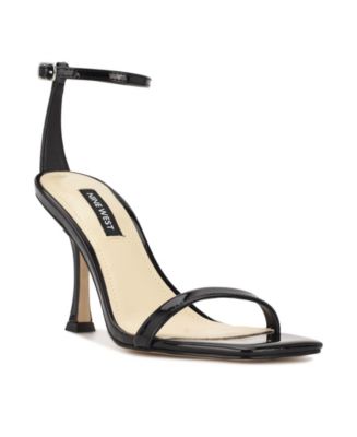 Nine West Women's Yess Square Toe Tapered Heel Dress Sandals & Reviews ...