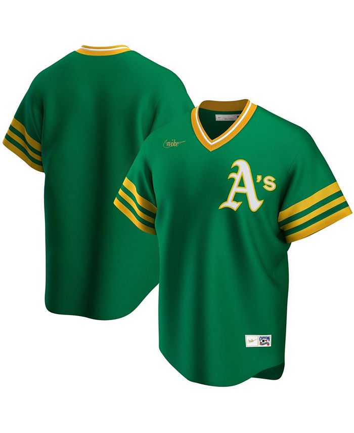 Nike Men's Kelly Green Oakland Athletics Road Cooperstown Collection Team  Jersey - Macy's