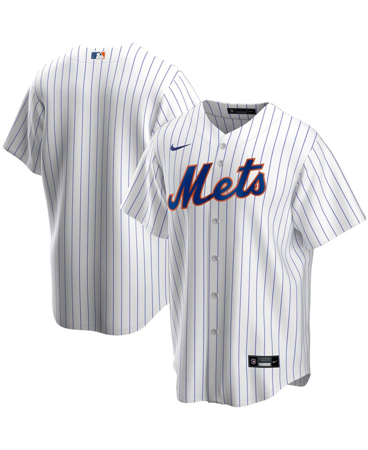 Men's White New York Mets Home Replica Team Jersey