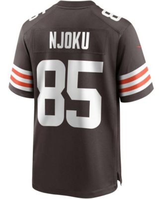 Men's David Njoku Brown Cleveland Browns Game Player Jersey