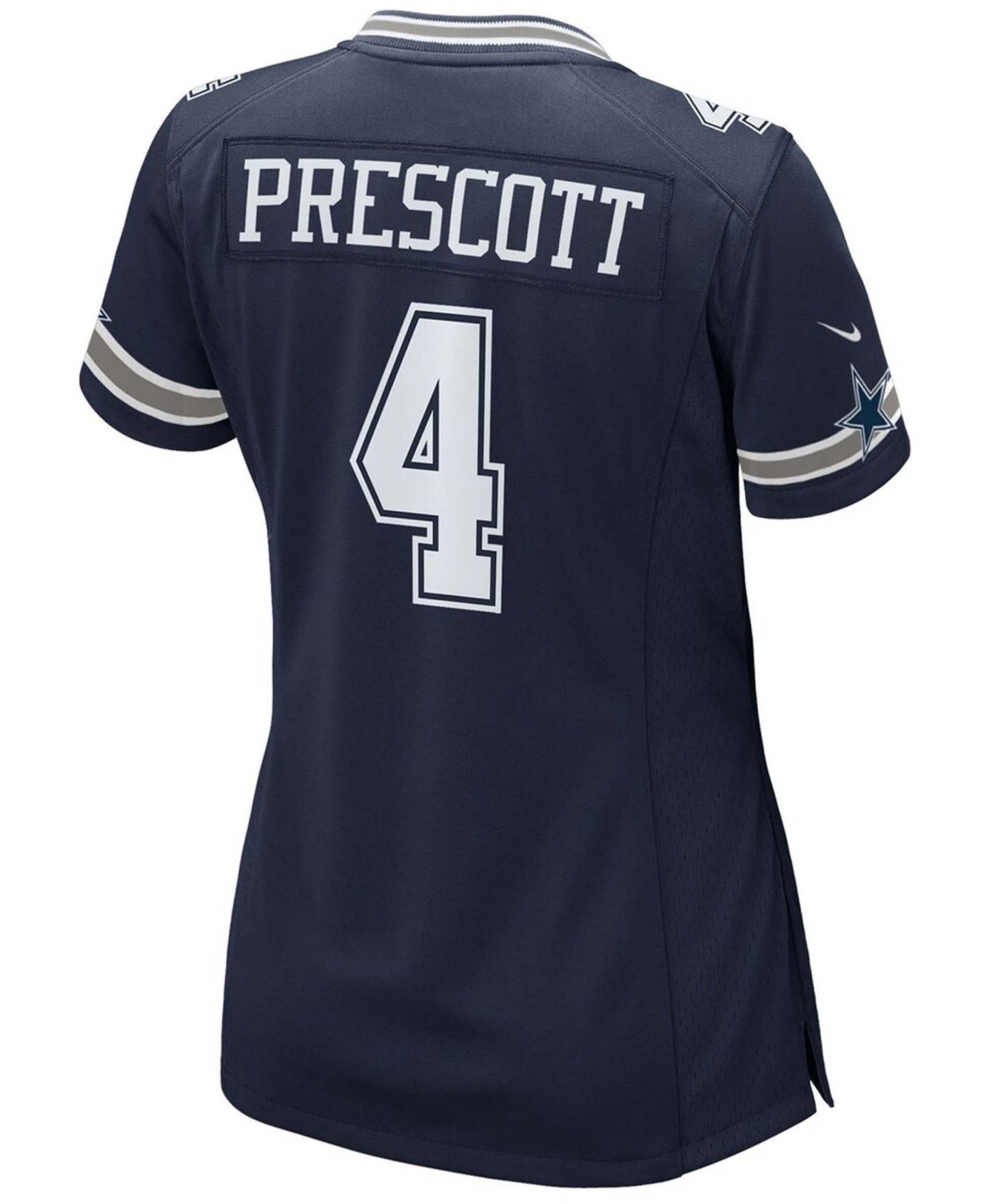 Женское джерси Nike Dak Prescott Dallas Cowboys Alternate Game, White, цвет: Тёмно-синий — фото 3
