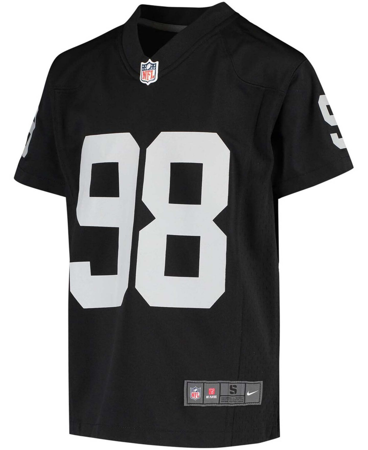 Детская игровая джерси Nike Maxx Crosby Las Vegas Raiders Alternate, цвет: Чёрный — фото 2