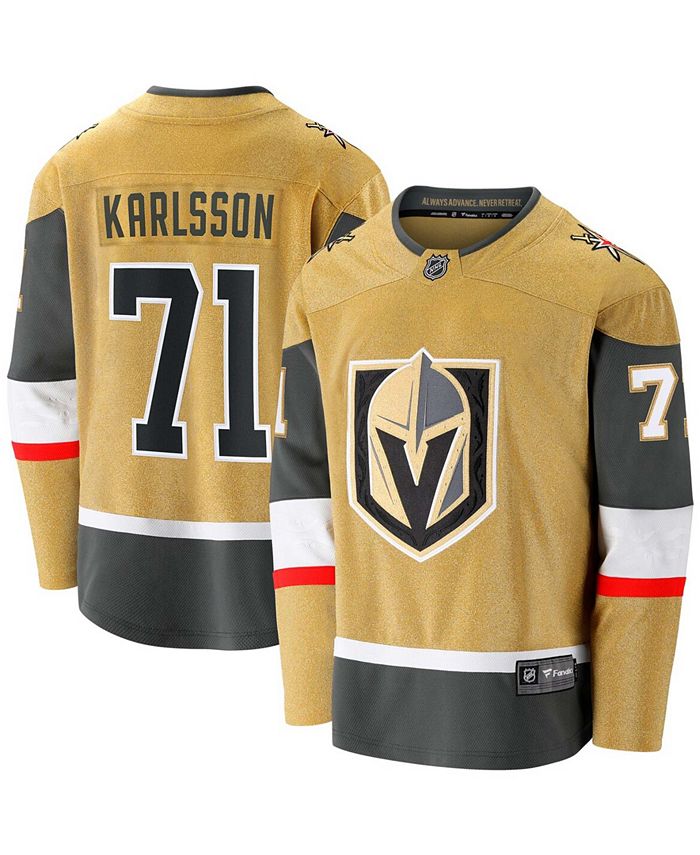 Fanatics Branded Men's Vegas Golden Knights 2020/21 Alternate Premier Breakaway Player Jersey - William Karlsson - Gold