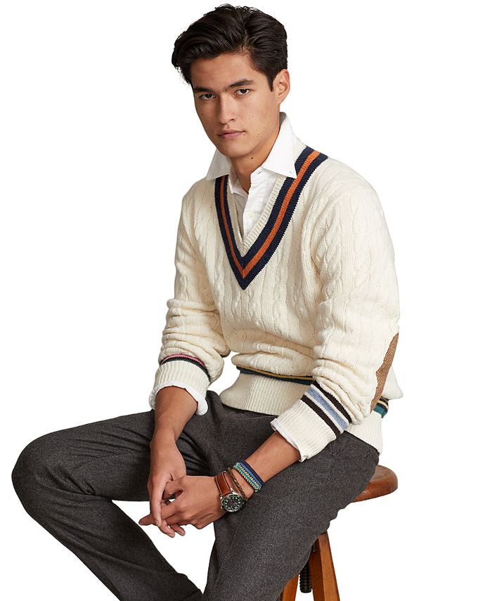 Polo Ralph Lauren Men's Cotton-Cashmere Cricket Sweater & Reviews -  Sweaters - Men - Macy's