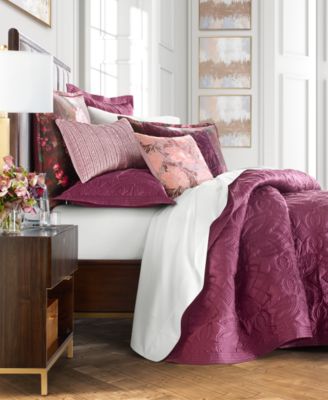 Hotel Collection - Dutch Floral Full/Queen Coverlet, Created for Macy's