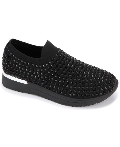 Женские кроссовки Kenneth Cole Reaction Cameron Jewel Knit Joggers, цвет: Чёрный