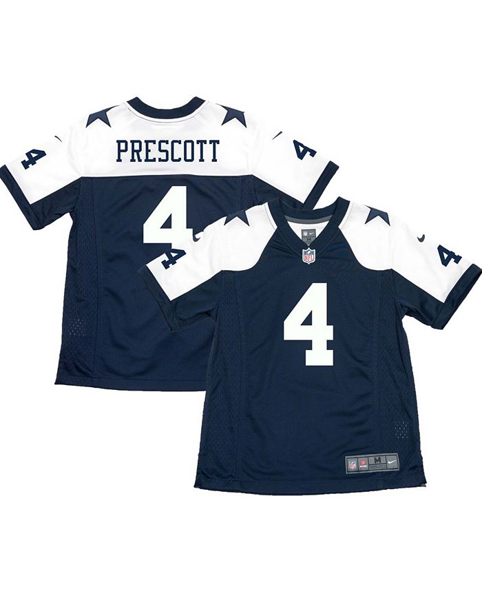Nike Big Boys and Girls Dak Prescott Navy Dallas Cowboys Throwback Game  Jersey - Macy's