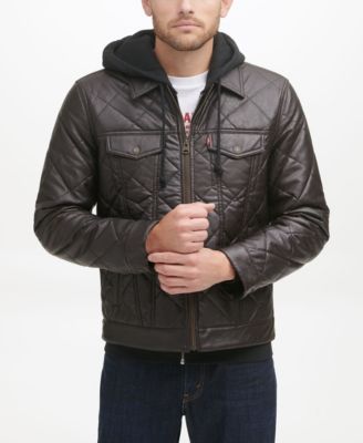 macys levis leather jacket